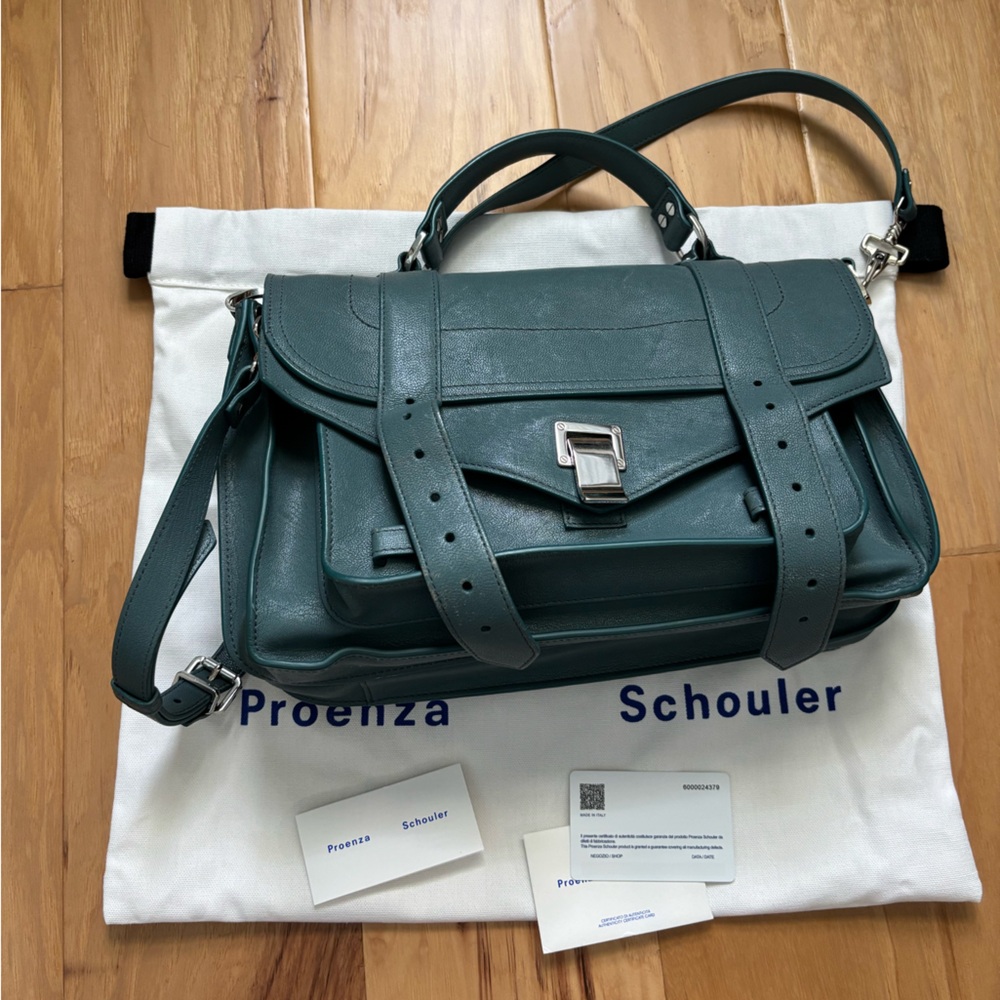 Proenza Schouler Green Satchel Bag
